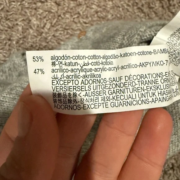 NWOT Zara Baby Bobble Knit Sweater Gray , size 1-3 months - Picture 8 of 10